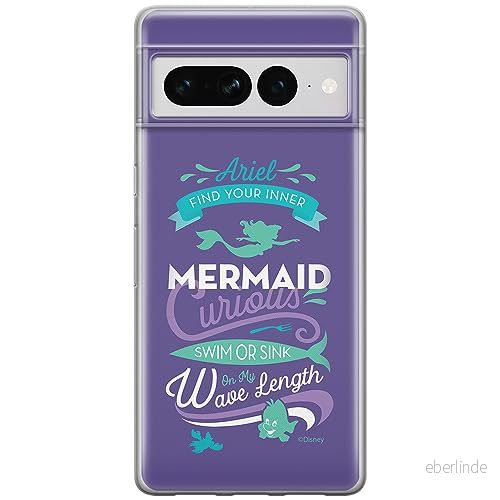 ERT GROUP mobiltelefonfodral för Google PIXEL 7 PRO originalt och officiellt licensierat Disney mönster Ariel 002 optimalt anpassad till formen på mobiltelefonen, fodral tillverkad av TPU plast 5905795162733