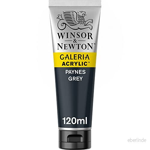 Winsor & Newton 2131465 Galeria akrylfärg, hög pigmentering, ljusäkta, krispig konsistens, 120 ml rör Payne's grå 94376986983