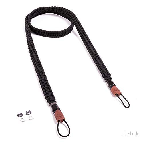 C ROPE Kameragurt Traveler aus Paracord 100cm Silent Black retail (CRP TRL 100 BLK) 4260572670124