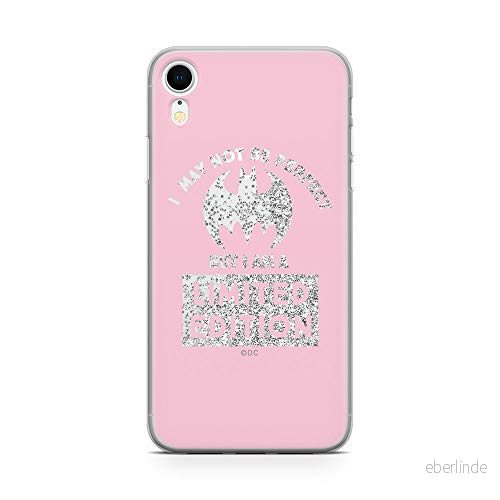 ERT GROUP mobiltelefonfodral för Apple Iphone XR originalt och officiellt licensierat DC mönster Bat Girl 008 Vit optimalt anpassad till formen på mobiltelefonen, med glitter overflow effekt 5903040782224