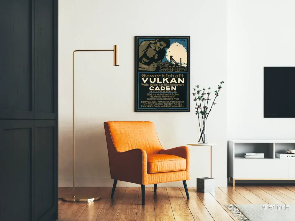 Vintageposter Vulkan Westerwald kol, brunkol - Bild 2