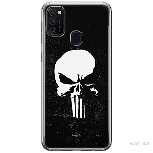 ERT GROUP mobiltelefonfodral för Samsung M21 originalt och officiellt licensierat Marvel mönster Punisher 002 optimalt anpassad till formen på mobiltelefonen, fodral tillverkad av TPU plast 5903537837307