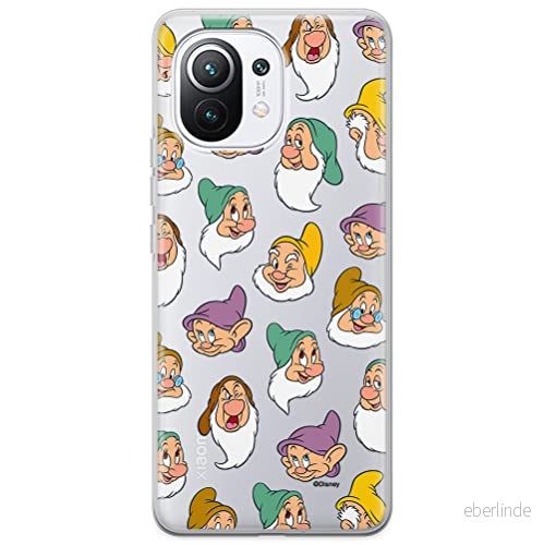 ERT GROUP mobiltelefonfodral för Xiaomi 11 originalt och officiellt licensierat Disney mönster Snow White and the Seven Dwarfs 015 anpassad till formen på mobiltelefonen, gedeeltelijk transparant 5905131776945