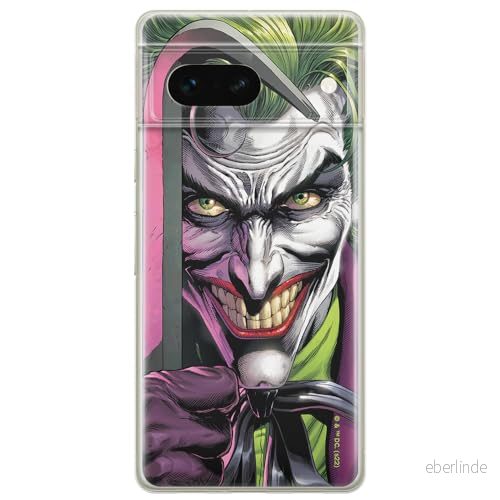 ERT GROUP mobiltelefonfodral för Google PIXEL 7 originalt och officiellt licensierat DC mönster Joker 014 optimalt anpassad till formen på mobiltelefonen, fodral tillverkad av TPU plast 5905795160715