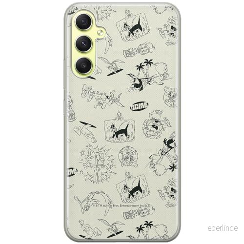 ERT GROUP mobiltelefonfodral för Samsung A34 5G originalt och officiellt licensierat Looney Tunes mönster 026 anpassad till formen på mobiltelefonen, fodral tillverkad av TPU plast 5905795132248
