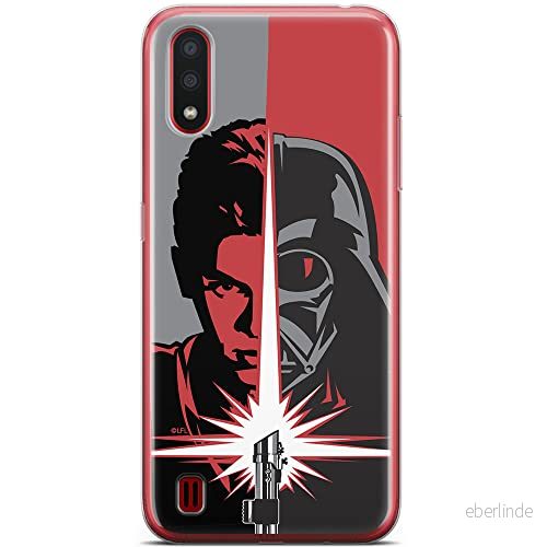 ERT GROUP mobiltelefonfodral för Samsung A01 originalt och officiellt licensierat Star Wars mönster Darth Vader 007 optimalt anpassad till formen på mobiltelefonen, fodral tillverkad av TPU plast 5904805432163