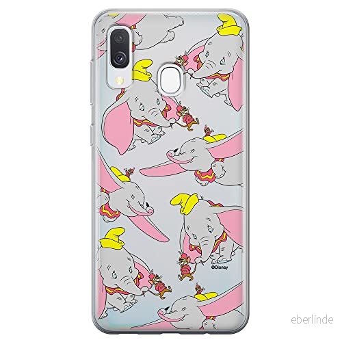 ERT GROUP mobiltelefonfodral för Samsung A40 originalt och officiellt licensierat Disney mönster Dumbo 016 optimalt anpassad till formen på mobiltelefonen, gedeeltelijk transparant 5905131803962