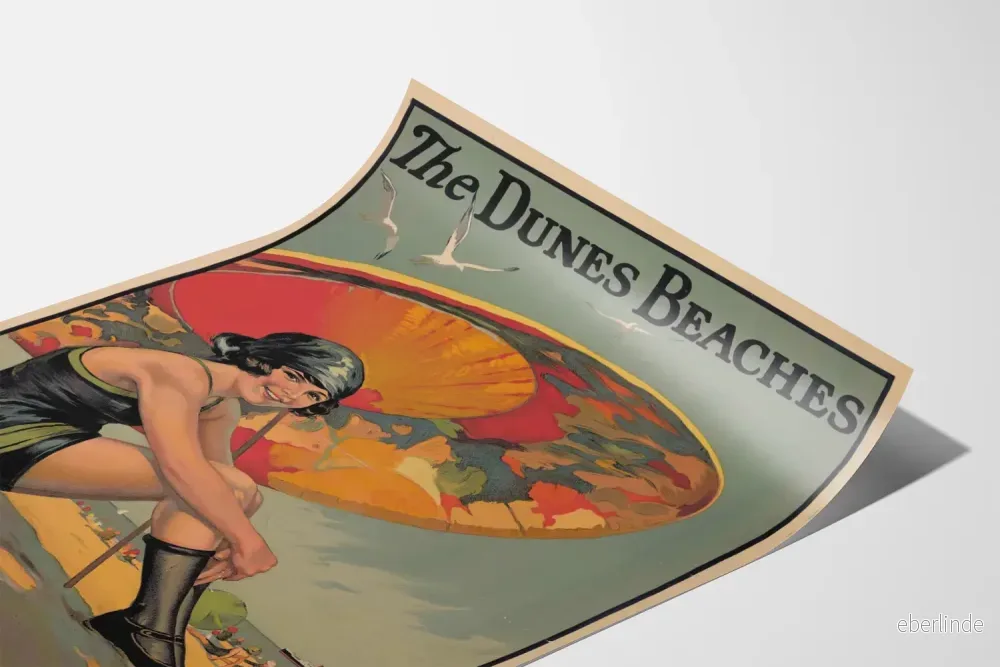 Vintageposter The Dunes Beaches South Shore Line - Bild 3