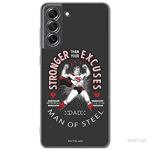 ERT GROUP mobiltelefonfodral för Samsung S21 FE originalt och officiellt licensierat DC mönster Superman 025 optimalt anpassad till formen på mobiltelefonen, fodral tillverkad av TPU plast 5905131566935