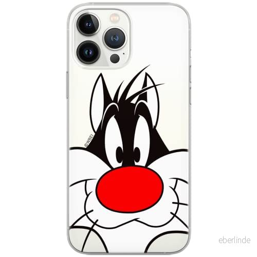 ERT GROUP mobiltelefonfodral för Samsung A50/A50s/A30s originalt och officiellt licensierat Looney Tunes mönster Sylvester 001 Vit anpassad till formen på mobiltelefonen, gedeeltelijk transparant 5902980311433