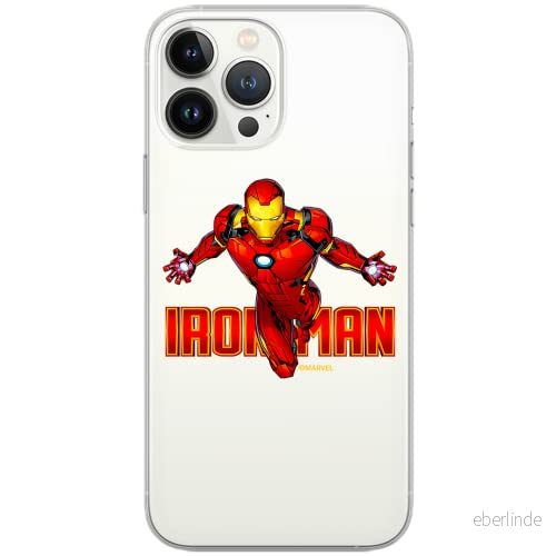 ERT GROUP mobiltelefonfodral för Apple Iphone 6 PLUS originalt och officiellt licensierat Marvel mönster Iron Man 030 Vit optimalt anpassad till formen på mobiltelefonen, gedeeltelijk transparant 5904805150999