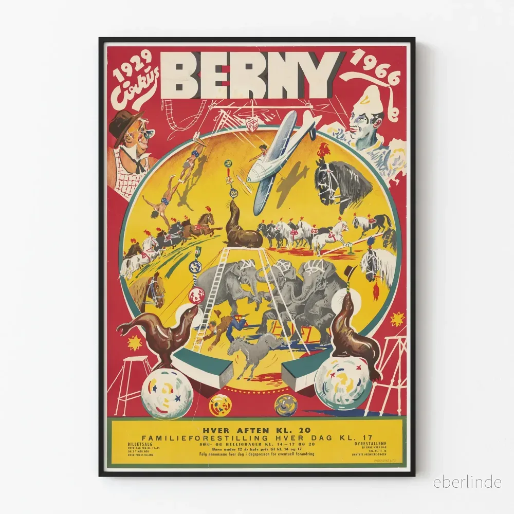 Vintageposter Cirque Berny 1929-1966