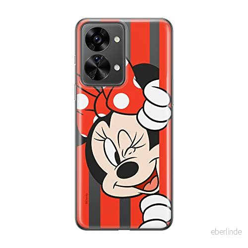 ERT GROUP mobiltelefonfodral för Oneplus NORD 2T 5G originalt och officiellt licensierat Disney mönster Minnie 059 optimalt anpassad till formen på mobiltelefonen, gedeeltelijk transparant 5905511264031