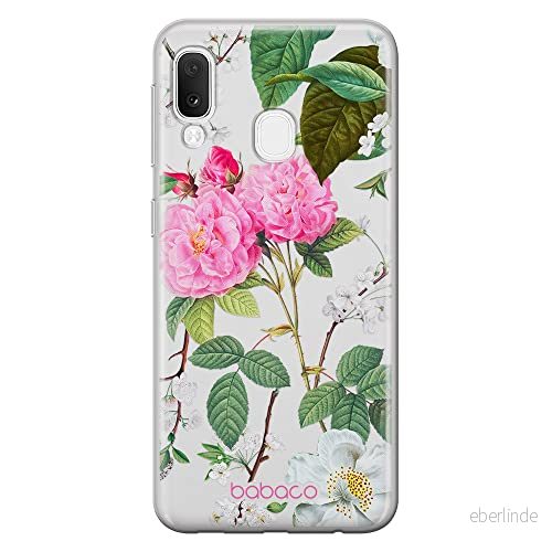 ERT GROUP mobiltelefonfodral för Samsung A20e originalt och officiellt licensierat Babaco mönster Flowers 037 optimalt anpassad till formen på mobiltelefonen, gedeeltelijk transparant 5905131298744