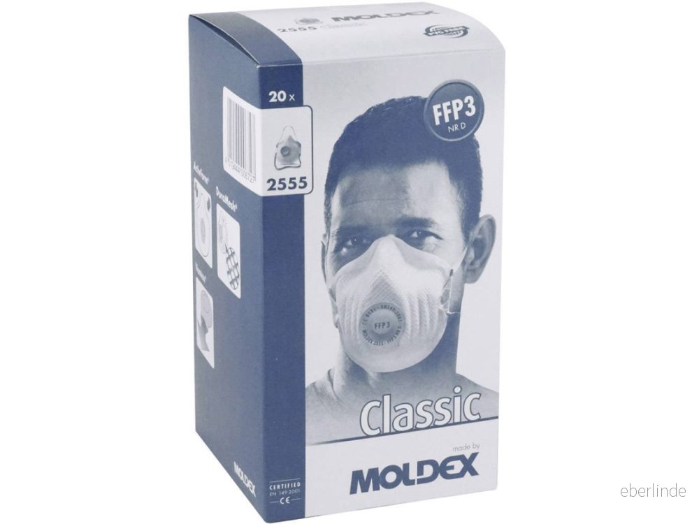 MOLDEX Andningsskydd 2555 FFP3 20/fp 4019444006727