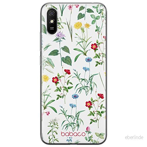 ERT GROUP mobiltelefonfodral för Xiaomi REDMI 9A originalt och officiellt licensierat Babaco mönster Flowers 042 optimalt anpassad till formen på mobiltelefonen, fodral tillverkad av TPU plast 5905131314758
