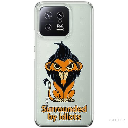 ERT GROUP mobiltelefonfodral för Xiaomi 13 originalt och officiellt licensierat Disney mönster Scar 001 optimalt anpassad till formen på mobiltelefonen, gedeeltelijk transparant 5905511908683