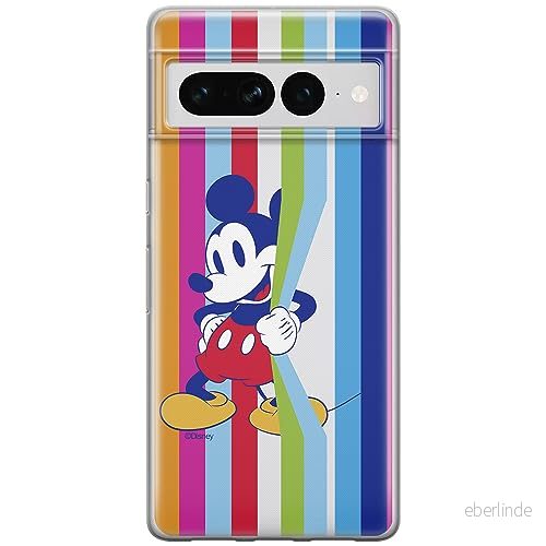 ERT GROUP mobiltelefonfodral för Google PIXEL 7 PRO originalt och officiellt licensierat Disney mönster Mickey 026 optimalt anpassad till formen på mobiltelefonen, gedeeltelijk transparant 5905795162450