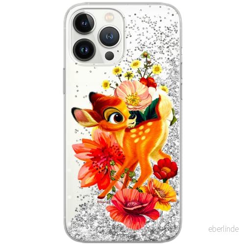 ERT GROUP mobiltelefonfodral för Apple Iphone XS originalt och officiellt licensierat Disney mönster Bambi 014 Vit optimalt anpassad till formen på mobiltelefonen, med glitter overflow effekt 5904805358593