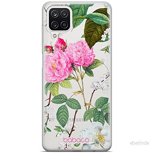 ERT GROUP mobiltelefonfodral för Samsung A12 / M12 F12 originalt och officiellt licensierat Babaco mönster Flowers 037 optimalt anpassad till formen på mobiltelefonen, gedeeltelijk transparant 5905131299543