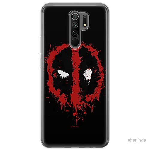 ERT GROUP mobiltelefonfodral för Xiaomi REDMI 9 originalt och officiellt licensierat Marvel mönster Deadpool 013 optimalt anpassad till formen på mobiltelefonen, fodral tillverkad av TPU plast 5903040288245