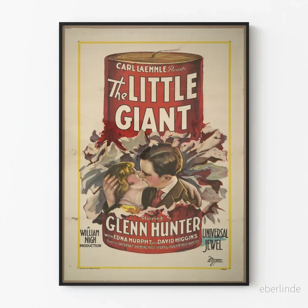 Vintageposter The Little Giant med Glenn Hunter och Edna Murphy