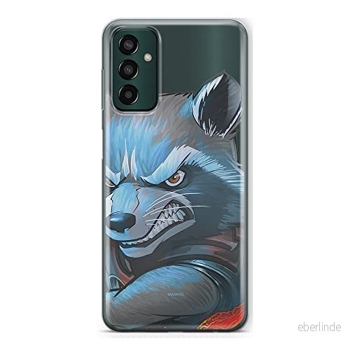 ERT GROUP mobiltelefonfodral för Samsung M13 4G originalt och officiellt licensierat Marvel mönster Rocket 005 optimalt anpassad till formen på mobiltelefonen, gedeeltelijk transparant 5905511321376