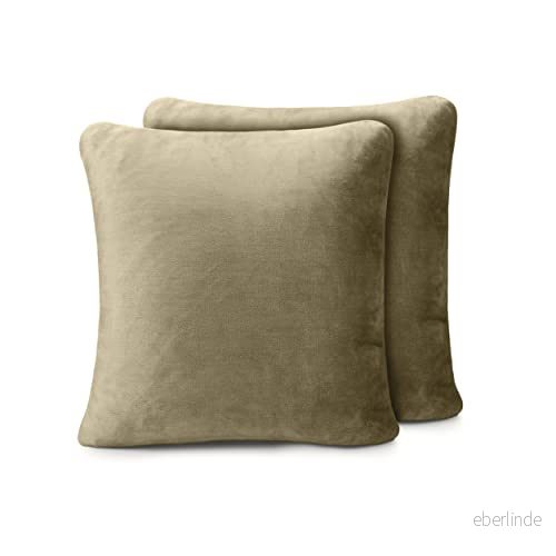 Amago Kuddfodral Set om 2, Kashmirkänsla, 50 x cm Taupe 4021626057984