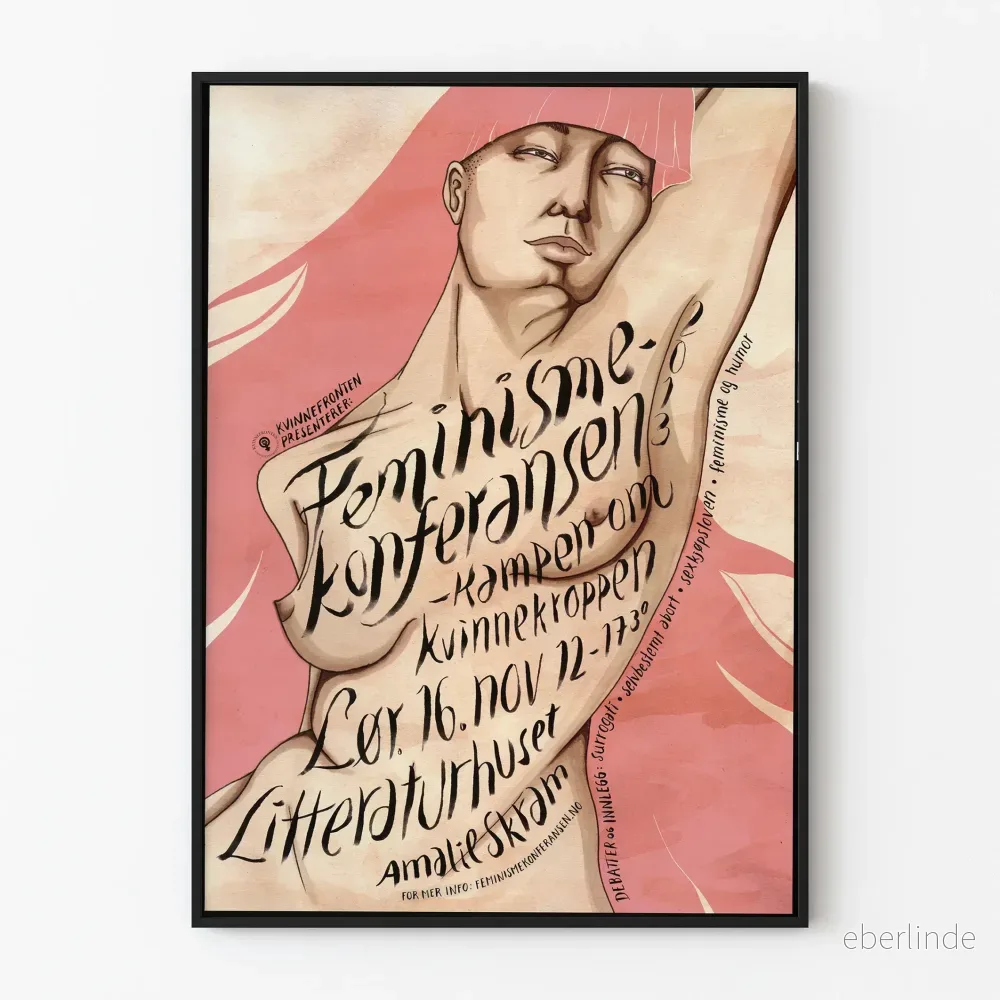 Poster Design Konferens Feminism och Kvinnokropp
