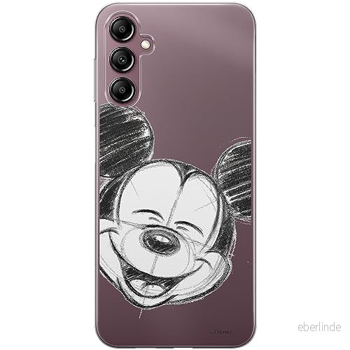 ERT GROUP mobiltelefonfodral för Samsung A14 4G/5G originalt och officiellt licensierat Disney mönster Mickey 016 optimalt anpassad till formen på mobiltelefonen, gedeeltelijk transparant 5905511820947