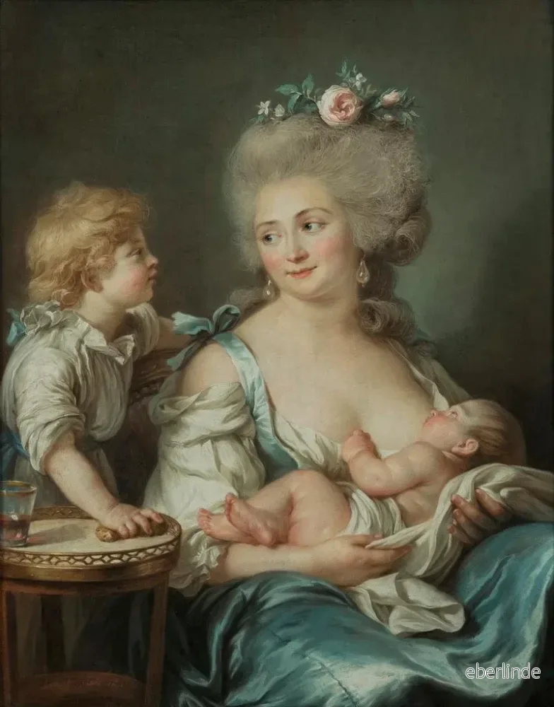Målning Madame Charles Mitoire née Christine Geneviève Bron 1760-1842 - Adélaïde Labille-Guiard | Konsttryck - Bild 2