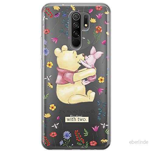 ERT GROUP mobiltelefonfodral för Xiaomi REDMI 9 originalt och officiellt licensierat Disney mönster Winnie the Pooh and friends 030 anpassad till formen på mobiltelefonen, gedeeltelijk transparant 5903040286715