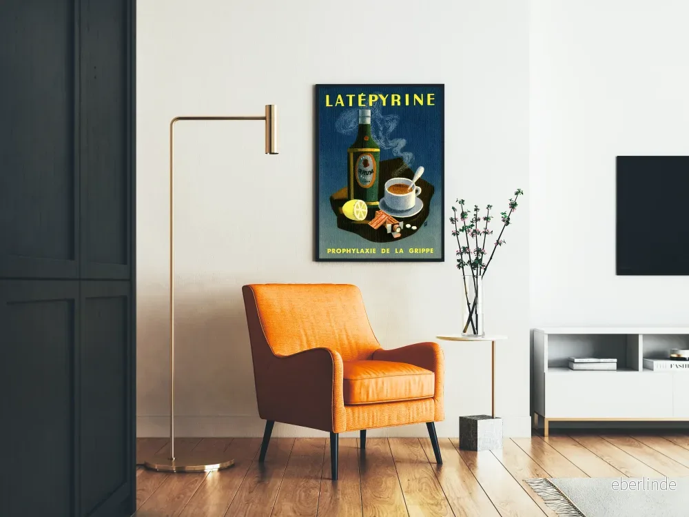 Vintageposter La Tépyrine Prophylax mot influensa - Bild 2