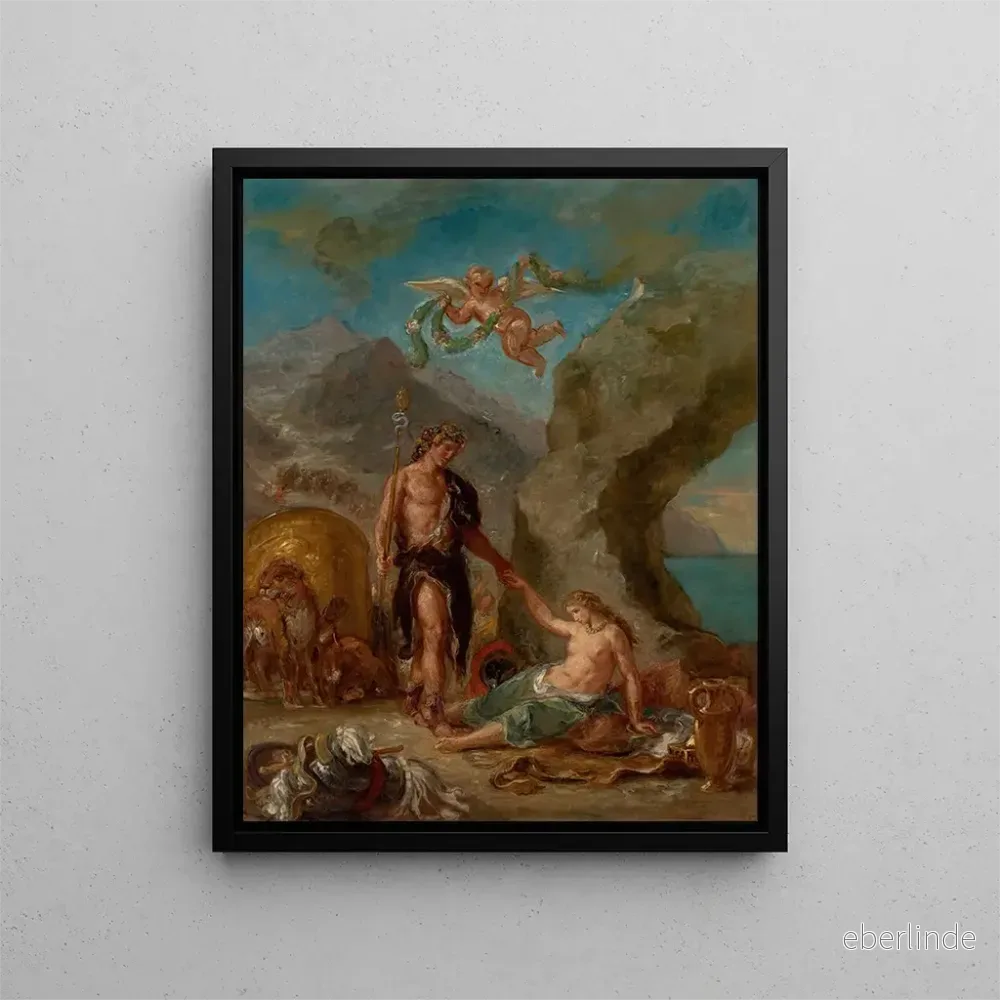 Målning Le Bacchus et Ariane d’automne – Eugène Delacroix | Konsttryck Målning Le Bacchus et Ariane d’automne – Eugène Delacroix | Konsttryck