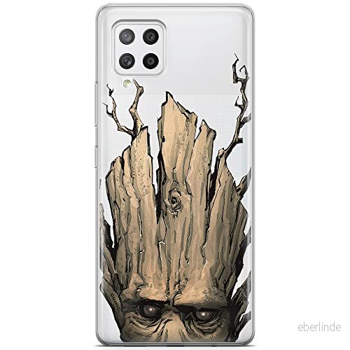 ERT GROUP mobiltelefonfodral för Samsung A42 5G originalt och officiellt licensierat Marvel mönster Groot 002 optimalt anpassad till formen på mobiltelefonen, gedeeltelijk transparant 5903040244524
