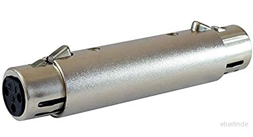 Audibax XLR hona till adapter kabelanslutningsadapter omvandlare för hörlurar, högtalare, förstärkare, ljudmixer 643415970997