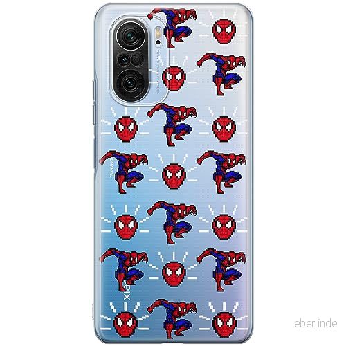 ERT GROUP mobiltelefonfodral för Xiaomi MI 11i/ REDMI K40/K40 PRO/POCO F3/ F3 PRO originalt och officiellt licensierat Marvel mönster Spider Man 025, gedeeltelijk transparant 5905795001445