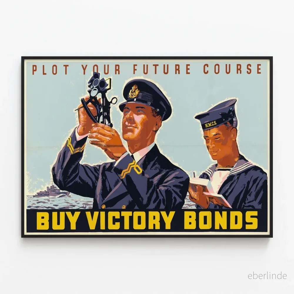 Vintage marin militär affisch Köp Victory Bonds Vintage marin militär affisch Köp Victory Bonds