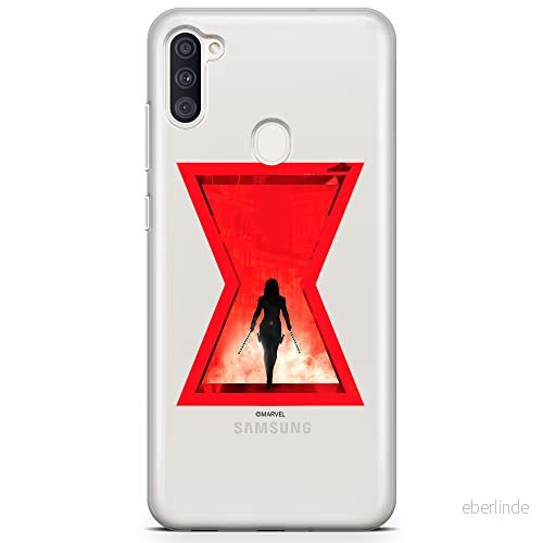 ERT GROUP mobiltelefonfodral för Samsung A03S originalt och officiellt licensierat Marvel mönster Black Widow 009 optimalt anpassad till formen på mobiltelefonen, gedeeltelijk transparant 5903932991109