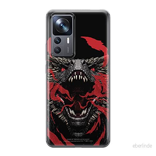 ERT GROUP mobiltelefonfodral för Xiaomi 12T/12T pro/K50 Ultra originalt och officiellt licensierat Game of Thrones mönster 004 anpassad till formen på mobiltelefonen, fodral tillverkad av TPU plast 5905511579869