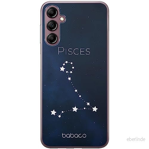 ERT GROUP mobiltelefonfodral för Samsung A14 4G/5G originalt och officiellt licensierat Babaco mönster Zodiac Constellation 012 anpassad till formen på mobiltelefonen, fodral tillverkad av TPU plast 5905511821869