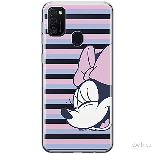 ERT GROUP mobiltelefonfodral för Samsung M21 originalt och officiellt licensierat Disney mönster Minnie 022 optimalt anpassad till formen på mobiltelefonen, gedeeltelijk transparant 5903537834689
