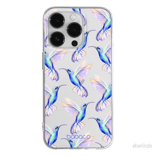ERT GROUP mobiltelefonfodral för Apple Iphone 14 PRO originalt och officiellt licensierat Babaco mönster Hummingbird 002 optimalt anpassad till formen på mobiltelefonen, gedeeltelijk transparant 5905131911650