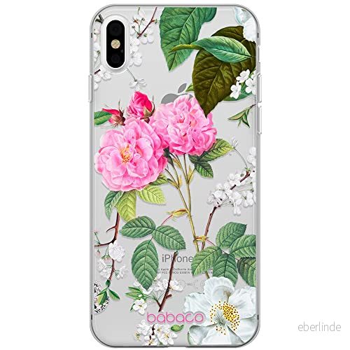 ERT GROUP mobiltelefonfodral för Iphone XS Max originalt och officiellt licensierat Babaco mönster Flowers 037 optimalt anpassad till formen på mobiltelefonen, gedeeltelijk transparant 5905131298256