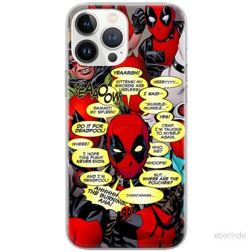 ERT GROUP mobiltelefonfodral för Samsung A51 originalt och officiellt licensierat Marvel mönster Deadpool 008 Vit optimalt anpassad till formen på mobiltelefonen, fodral tillverkad av TPU plast 5903537489889