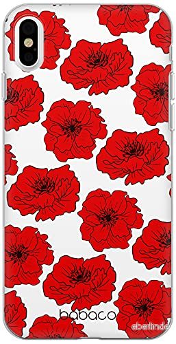 ERT GROUP mobiltelefonfodral för Apple Iphone X/XS originalt och officiellt licensierat Babaco mönster Flowers 018 Vit optimalt anpassad till formen på mobiltelefonen, fodral tillverkad av TPU plast 5903932631319
