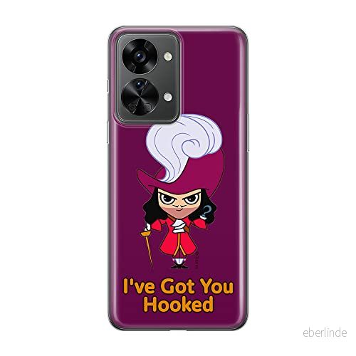 ERT GROUP mobiltelefonfodral för Oneplus NORD 2T 5G originalt och officiellt licensierat Disney mönster James Hook 001 optimalt anpassad till formen på mobiltelefonen, fodral tillverkad av TPU plast 5905511276928