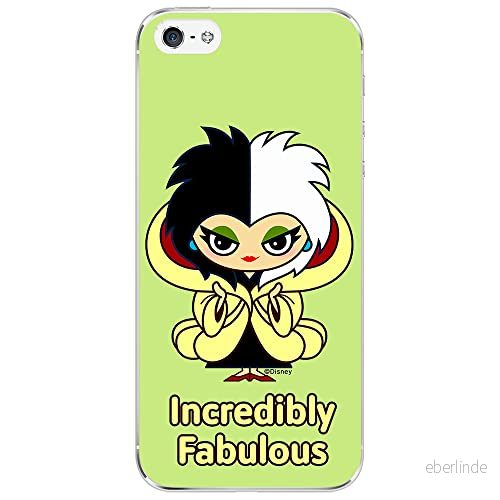 ERT GROUP mobiltelefonfodral för Iphone 5/5S/SE originalt och officiellt licensierat Disney mönster Cruella 006 optimalt anpassad till formen på mobiltelefonen, fodral tillverkad av TPU plast 5905131489494