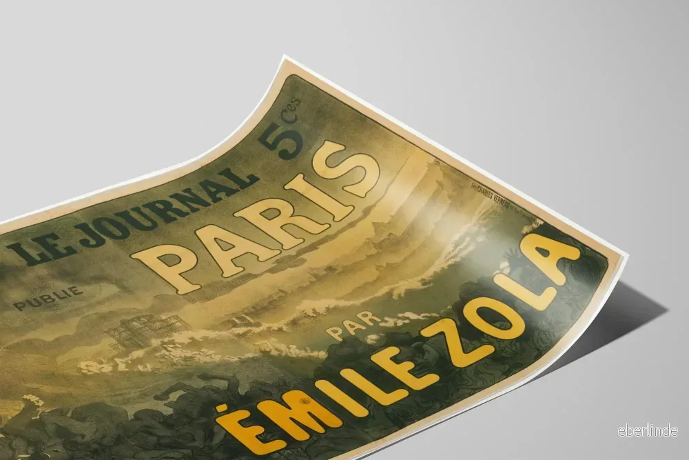 Vintageposter Paris av Émile Zola - Konstnärlig väggdekoration - Bild 2