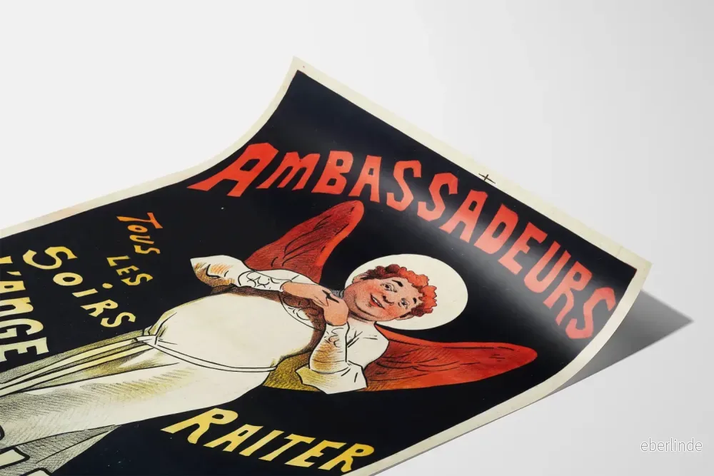 Vintageaffisch Ambassadeurs ange Gabriel väggdekoration - Bild 3